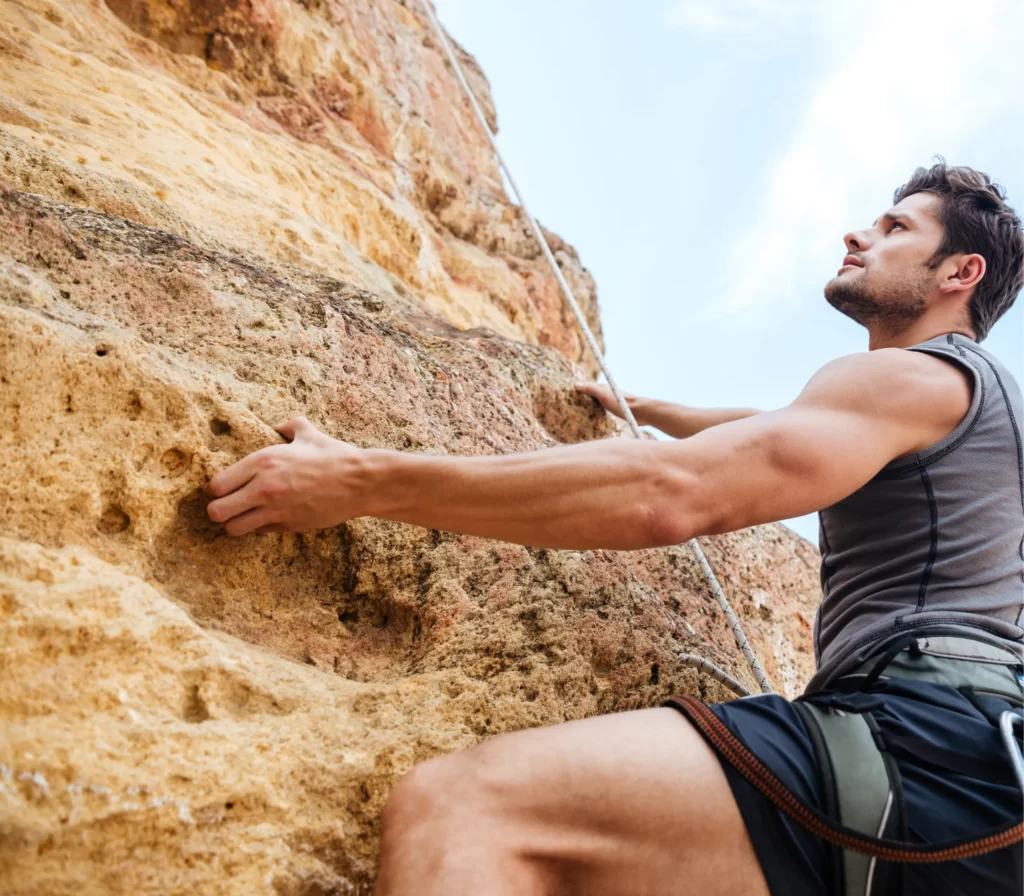 man klimbing
