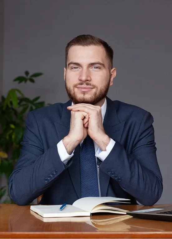 man on table