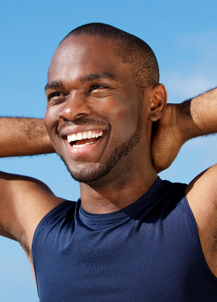 man smiling