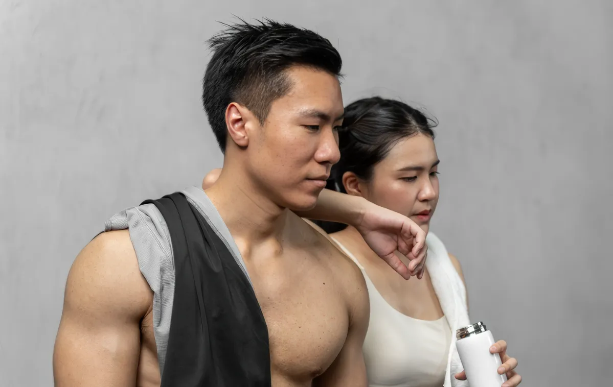 fit young adults after workout indoors utc