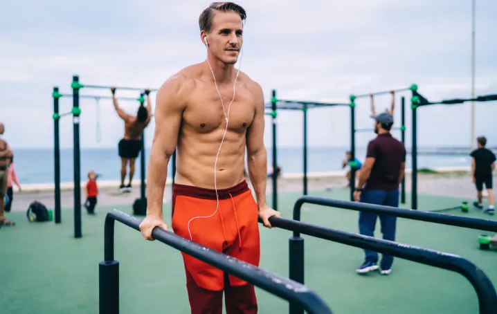 male bodybuilder training muscles and body shape t utc
